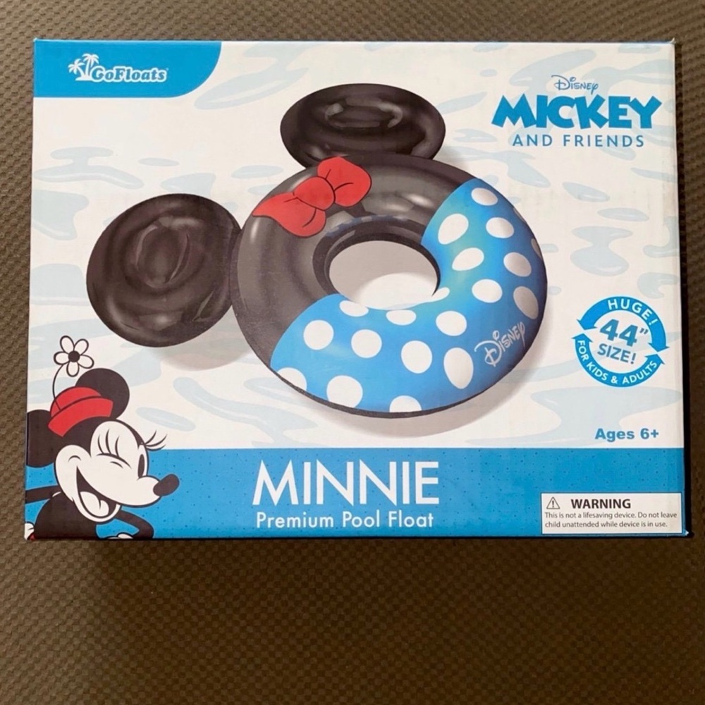 Minnie Mouse Large Pool Float. Go Floats. Disney Mickey & Friends. 44".